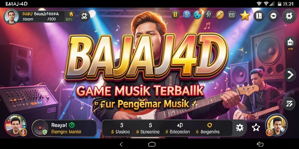 Tampilan permainan <strong>BAJAJ4D</strong> yang penuh warna dan interaktif saat bermain musik.