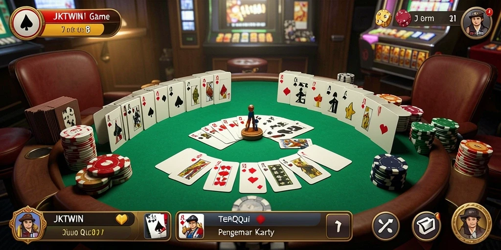 Tampilan gameplay menarik dari JKTWIN di QiuQiu.