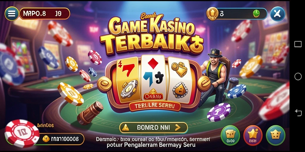 Screenshot utama MPO08 yang menampilkan gameplay Kasino yang seru.