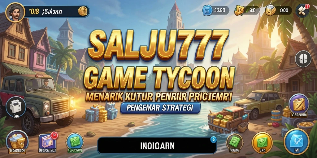 Screenshot gameplay SALJU777 dengan tampilan menarik dan interaksi bisnis.