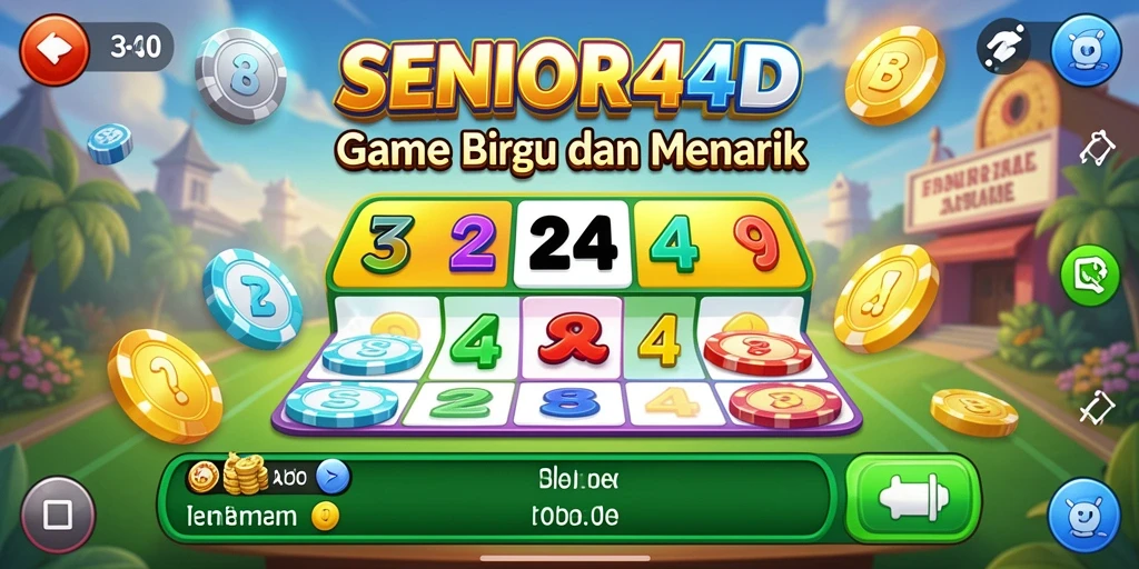 Tampilan gameplay Bingo yang seru di SENIOR4D.